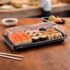 Miska na sushi 188x130x45 mm s vekom 50 ks