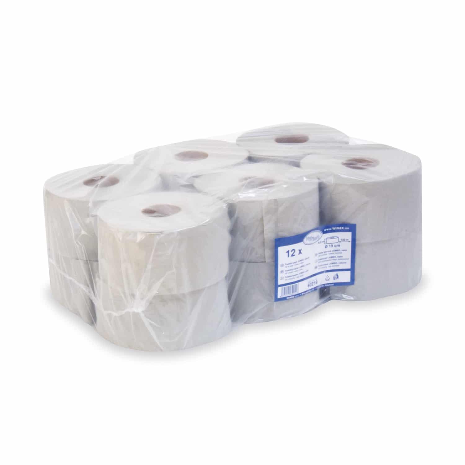 WC papier JUMBO 19 cm 1vr, 12 ks