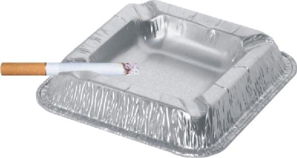 ALU popolník 12,6x12,6x2,2cm 100ks