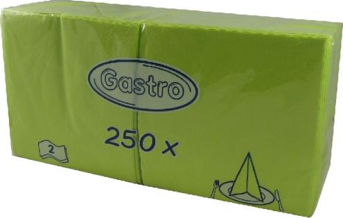 Servítky 33x33cm 2-vrstvové 4f 250ks žltozelené