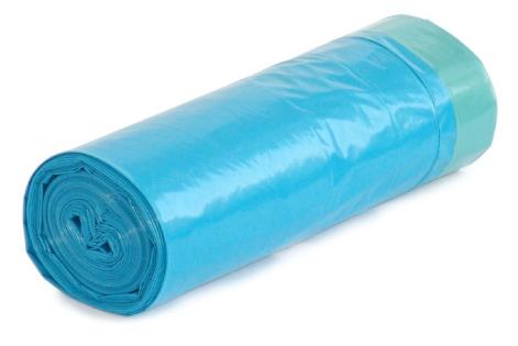 Vrece LDPE zaťahovacie 50x60cm modré 15ks