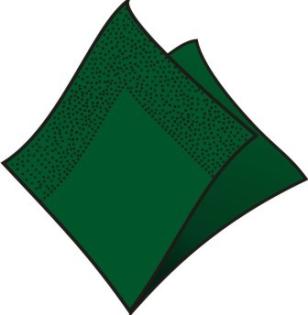 Servitky 40x40cm 3-vrstvové 4f tmavozelené 250ks