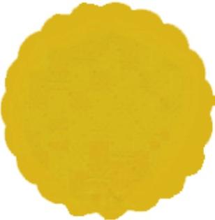Rozetky PREMIUM 9cm, žlté, 40ks