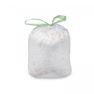 Vrece HDPE zaťahovacie 63x73 L 60L biele 10ks