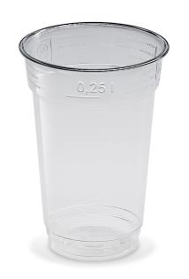 Pohár PET 250ml, pr.78mm, 50ks