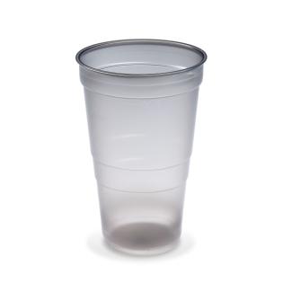 Pohár vratný 500ml PP 95mm dymový 25ks