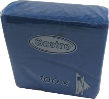 Servítky 33x33cm 1-vrstvové 4f 100ks tmavo modré