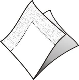 Servítky 40x40cm 3-vrstvové 4f biele 250ks