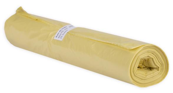 Vrece LDPE 60x70x0,03 žlté 25ks 60L