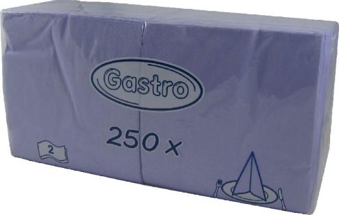 Servítky 33x33cm 2-vrstvové 4f 250ks svetlo fialová