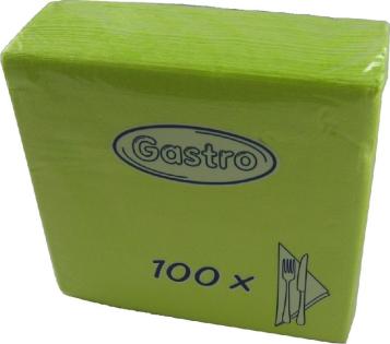 Servítky 33x33cm 1-vrstvové 4f 100ks žlto zelené