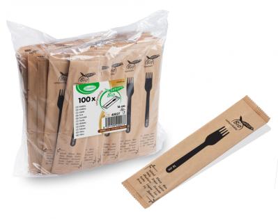 Vidlička drevená 16cm hygienicky balená 100ks