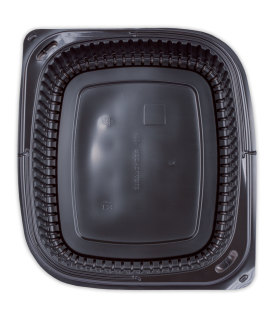 Miska do mikrovlnky L PP ECONOMY 1200ml čierna 100ks