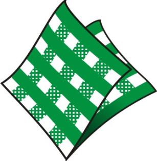 Servítky 33x33cm 1-vrstvové 4f 100ks KARO zelené