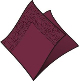 Servitky 40x40cm 3-vrstvové 4f bordové 250ks