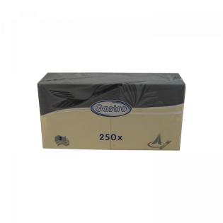 Servítky 40x40cm 3vr 4f béžové 250ks