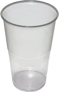 Pohár 500ml PP priehľadný 10ks