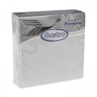 Servítky PREMIUM 40x40cm 4f šedé 50ks