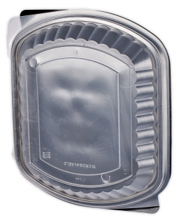 Miska do mikrovlnky s vekom PP 1200 ml 250ks