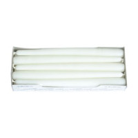 Sviečka kónická biela 10 ks