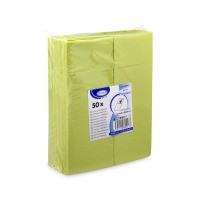 Servítky PREMIUM 32x40cm 8f CUTLERY žltozelené 50ks