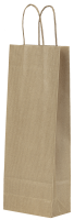 Taška papierová 14x8x39cm hnedá