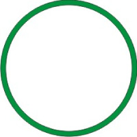 Gumičky slabé zelené 1mm,pr.5cm,1kg