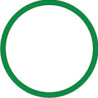 Gumičky slabé zelené 1mm,pr.4cm,1kg