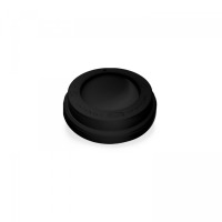 Veko na pohár vypuklé 80mm čierne 100ks
