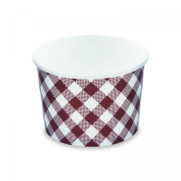 Miska papierová 500ml 115mm biela 50ks