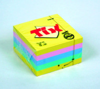 Poznámkový blok KOCKA samolepiaci pastel