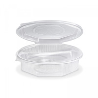 Miska osemhranná PP 2-dielna+veko 25ks