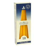 Sviečka kónická žltá 10ks