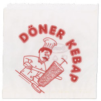 Vrecko na kebab 16x16cm, 500ks