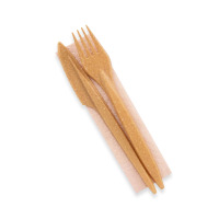 Sada PREMIUM WPC nôž + vidlička + obrúsok, 350 ks