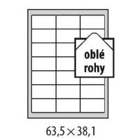 Et. samolepiace 63,5x38,1mm 100ks