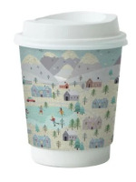 Pohár papierový 280ml 80 mm Zima 20ks 2 vrst.