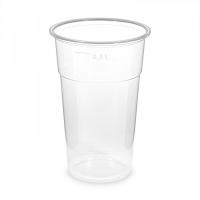 Pohár 300ml PP priehľadný 78mm 50ks