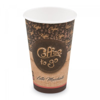 Pohár papierový 510ml L 90mm COFFE TO GO 50ks