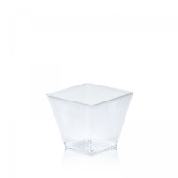 Finger food pohárik hranatý 100ml číry 50ks