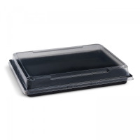 Miska na sushi 255x185x20 s vekom 200ks