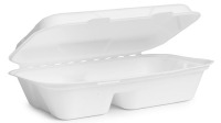 MENU BOX BAGASSE 2-dielny 1L 50ks VW