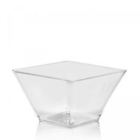 Finger food miska hranatá 500ml číra 20ks