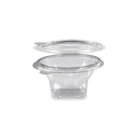 Miska okrúhla rPET s vekom 250ml 50ks
