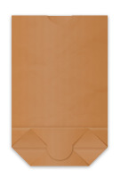 Vrecko papierové s krížovým dnom 5kg hnedé 500ks