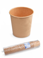 Miska papierová 750ml 115mm hnedá 50ks