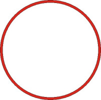 Gumičky silné červené 3mm,pr.8cm,1kg