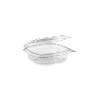 Miska hranatá rPET s vekom 125 ml, 50 ks