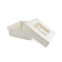 Krabica s okienkom 135x135x50 biela 25ks