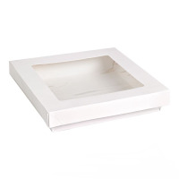 Krabica s okienkom 180x180x40 biela 50ks